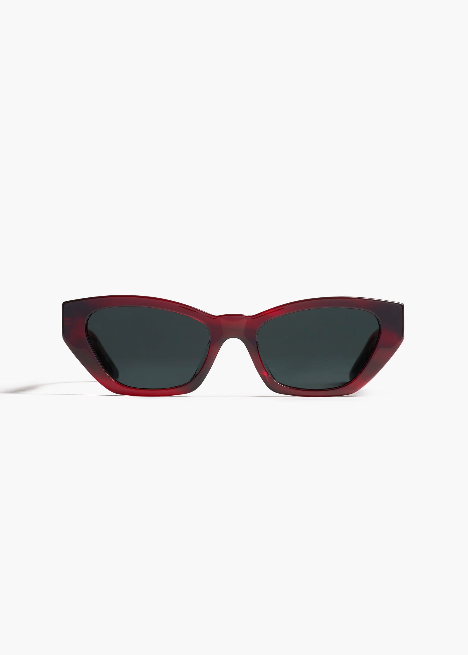 KHAITE x Oliver Peoples 1961C in Bordeaux Bark and Grey FRONT VIEW
