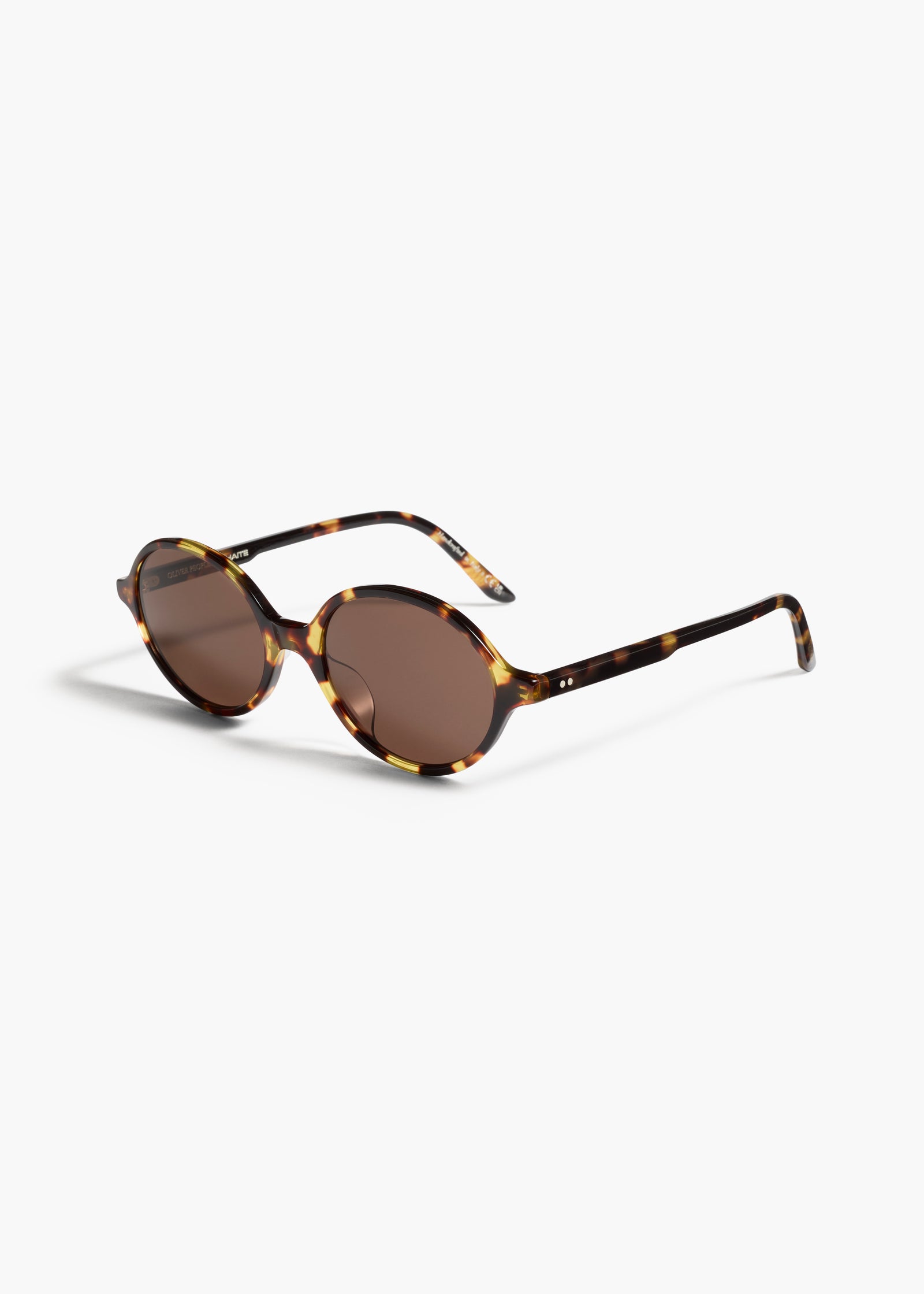KHAITE x Oliver Peoples 2000C in Vintage DTB and Brown QUARTER VIEW
