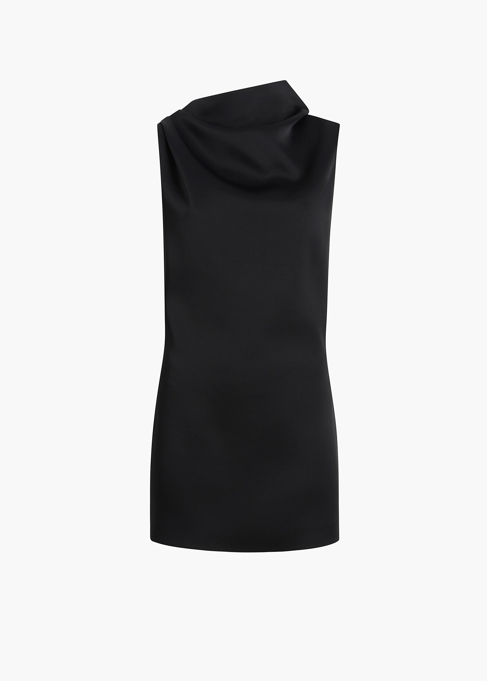 ASTOR DRESS BLACK CREPE SATIN 56354070 200 GHOST