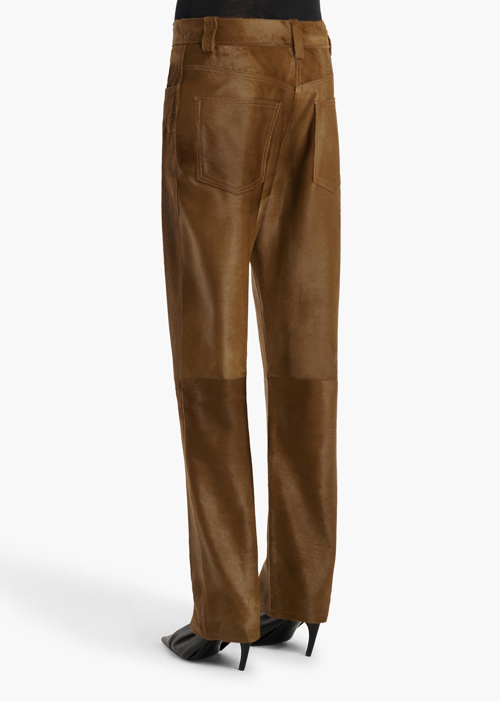 Callum Pant in Almond Haircalf