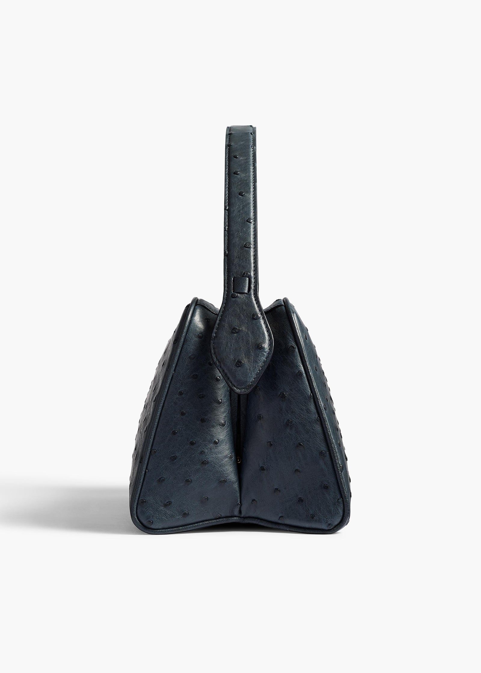 Cate Handbag in Midnight Navy Ostrich