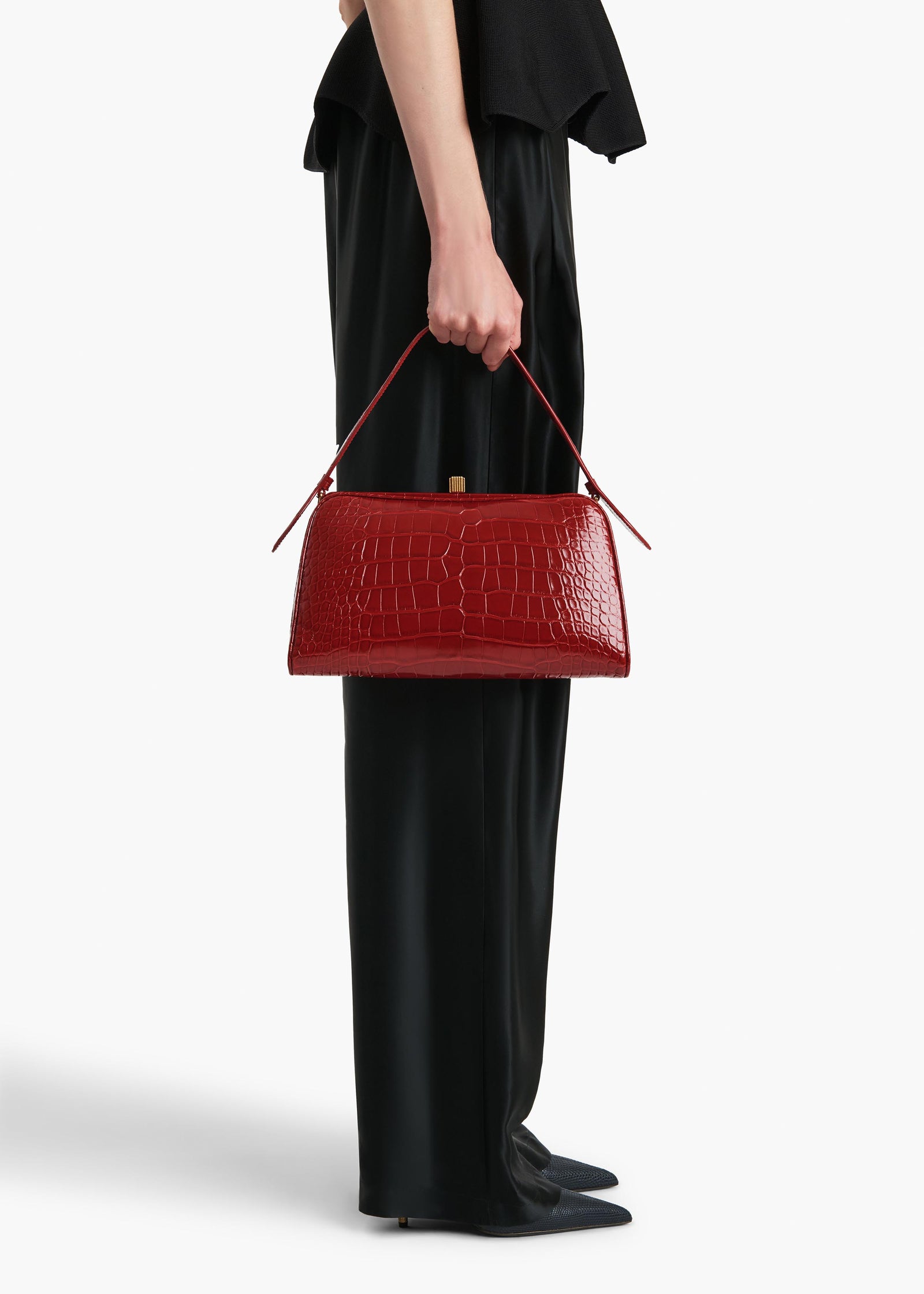 CATE HANDBAG RUBY ALLIGATOR H2039 929 526 E