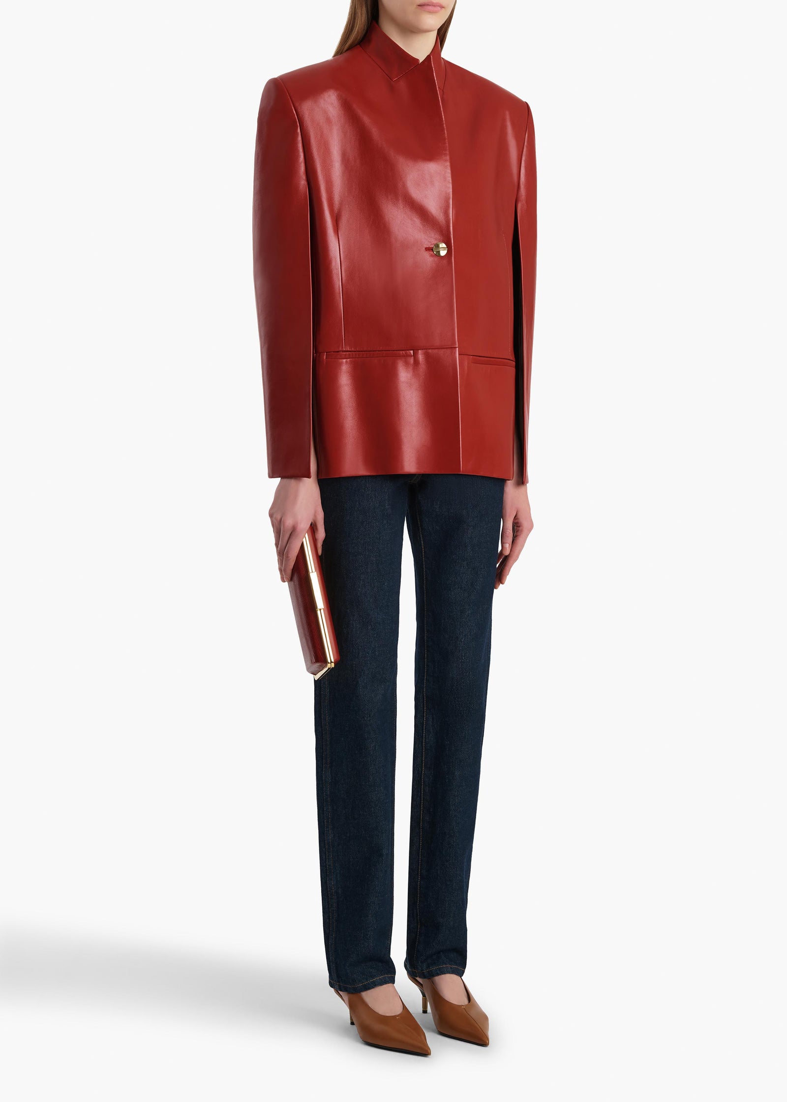 DOLSO JACKET DEEP RED 62211012 528 A STYLED