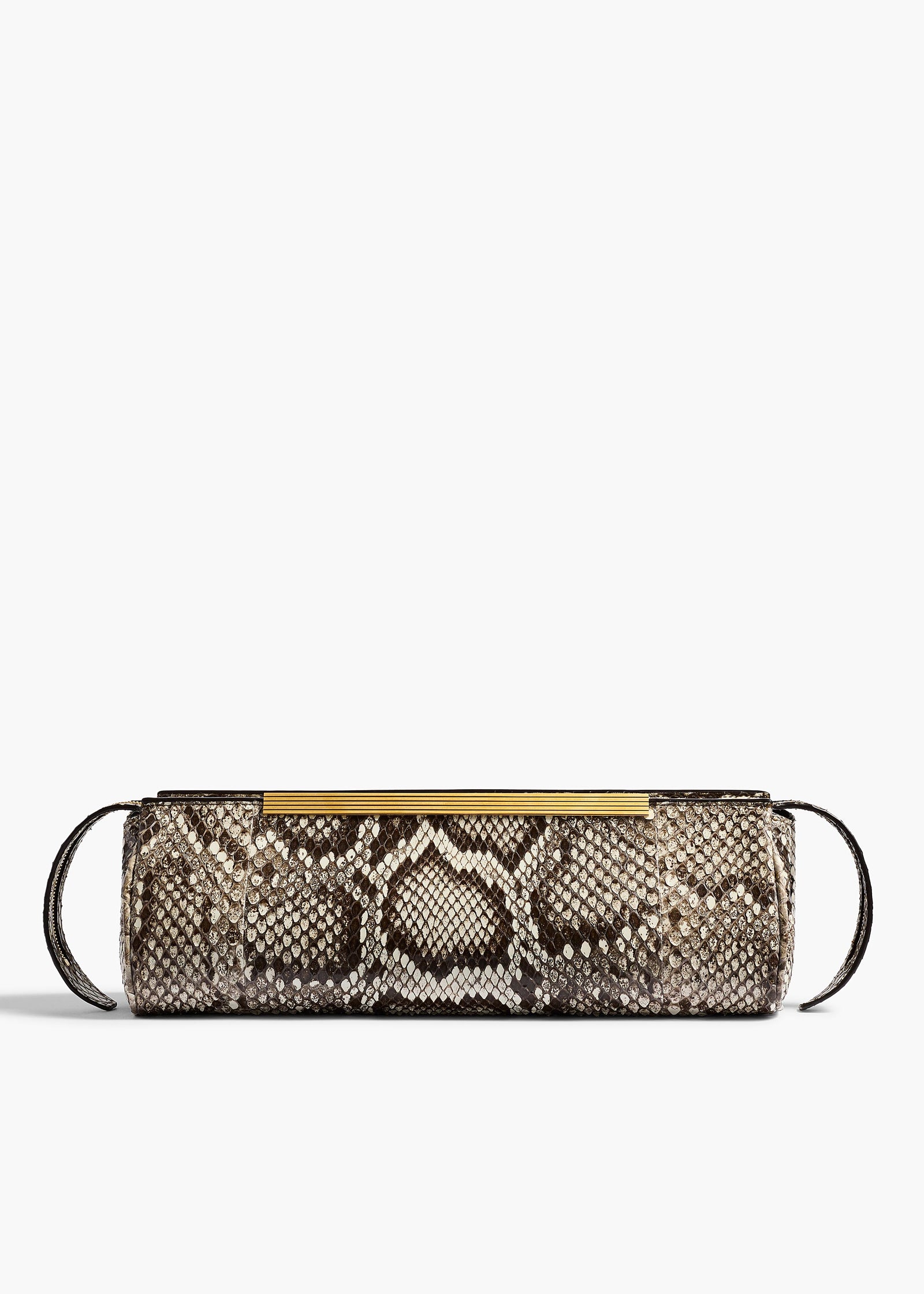 Donna Evening Clutch in Natural Python
