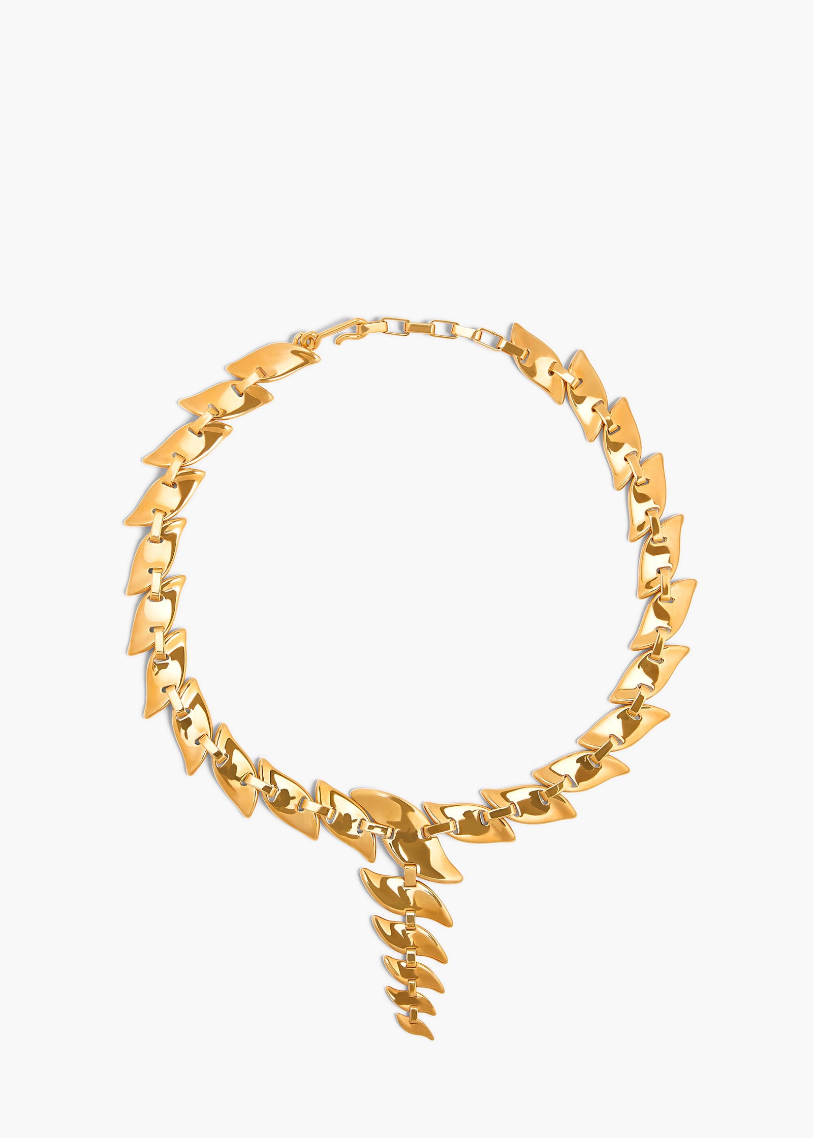 LEAF CHAIN NECKLACE GOLD 10171 006 917 C