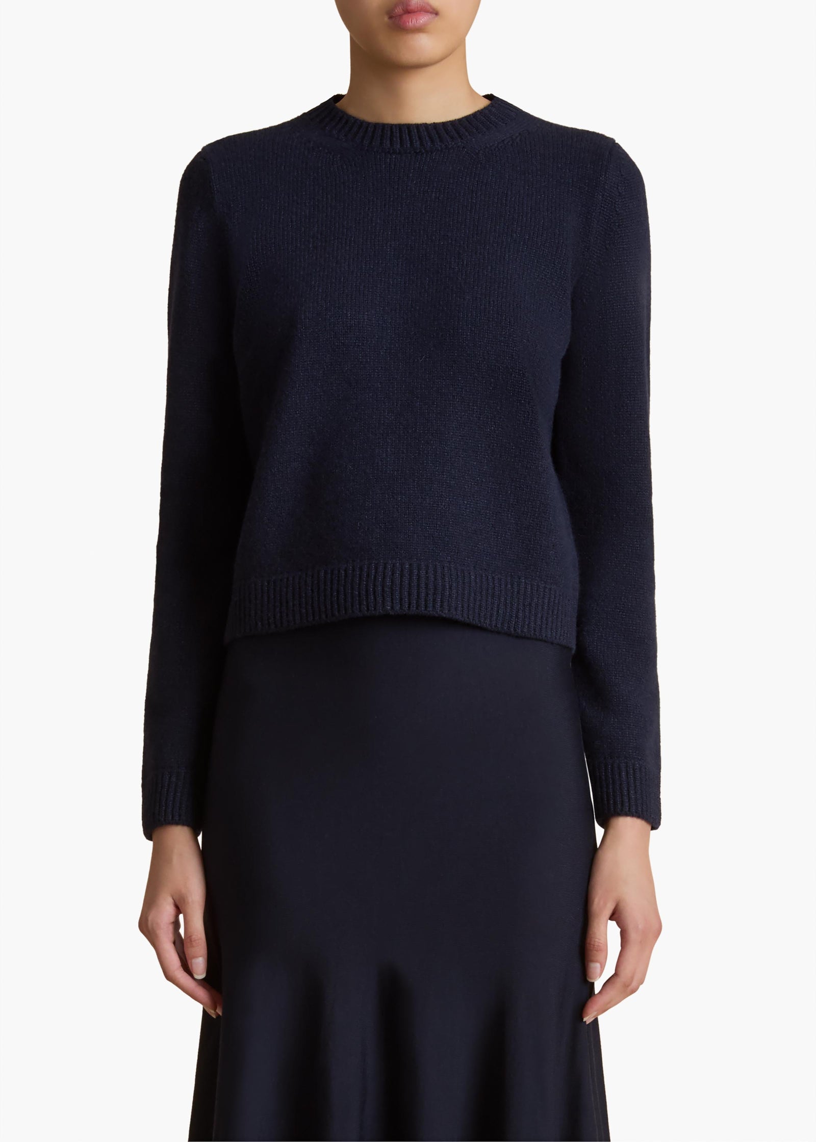 Leta Sweater in Midnight FRONT VIEW