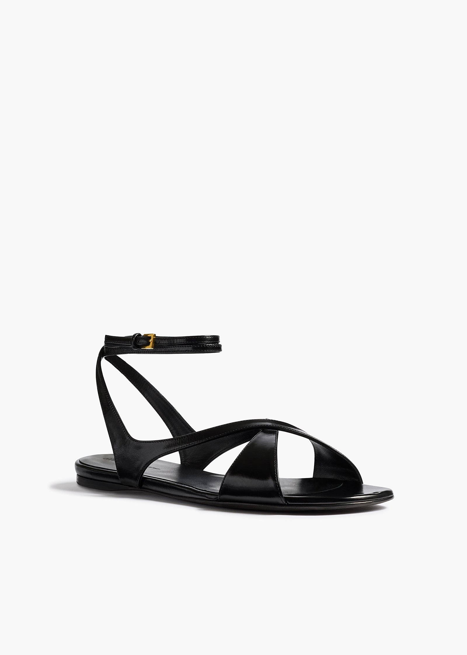 LIRIA ANKLE STRAP FLAT SANDAL BLACK F3125 1027 200 B