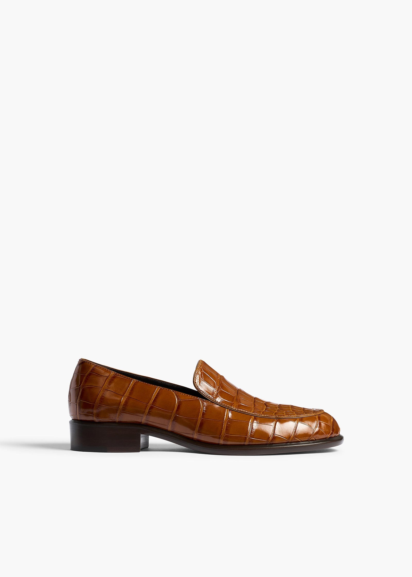 MILES LOAFER 35 DARK HONEY ALLIGATOR F4060 929 888 A
