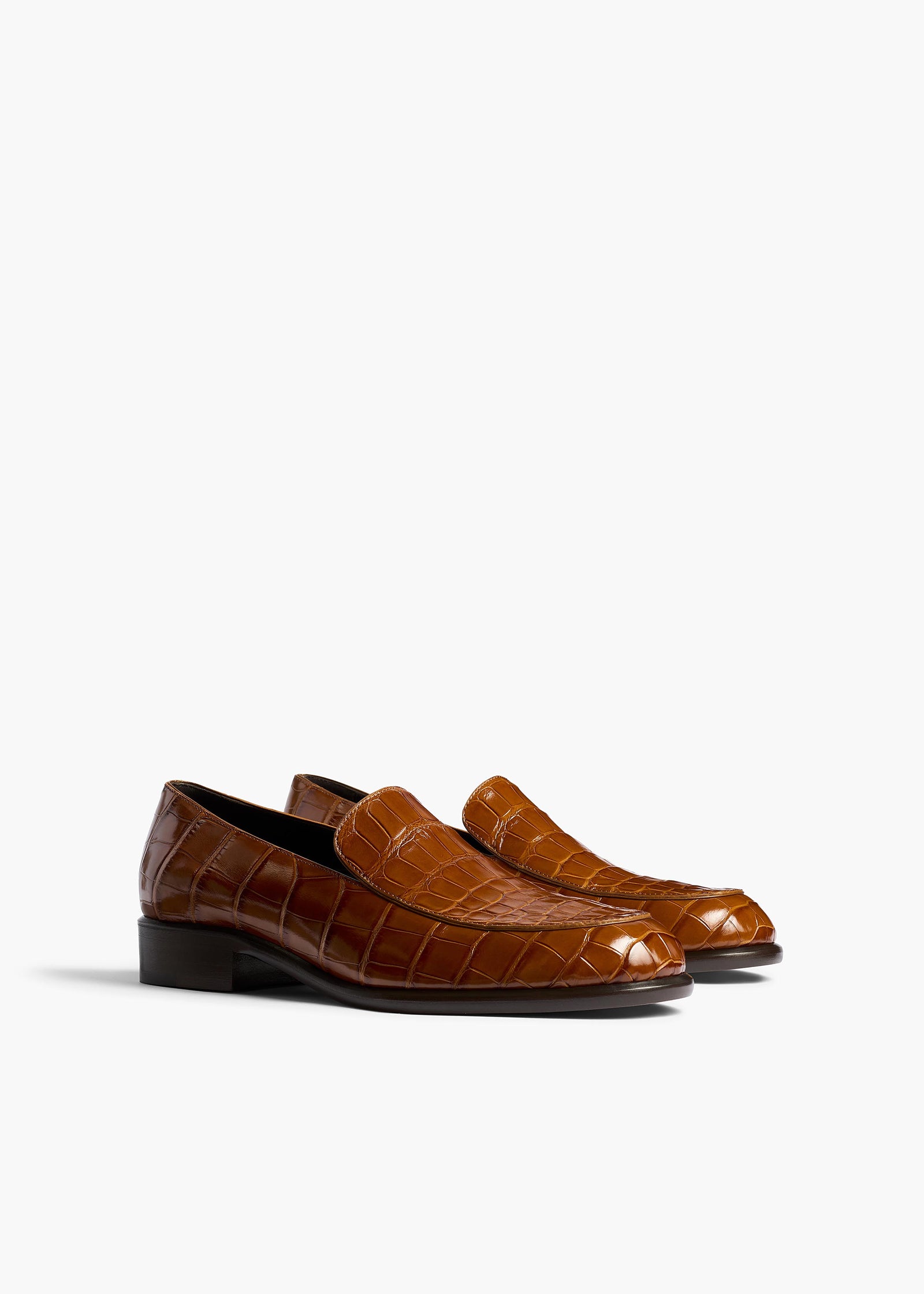 MILES LOAFER 35 DARK HONEY ALLIGATOR F4060 929 888 B