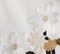 Argo Top in Chalk Cotton with Floral Embroidery swatch