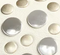 Livia Bag in Optic White Leather with Silver Studs swatch
