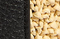 Augustina Hobo in Natural Raffia and Black Leather swatch