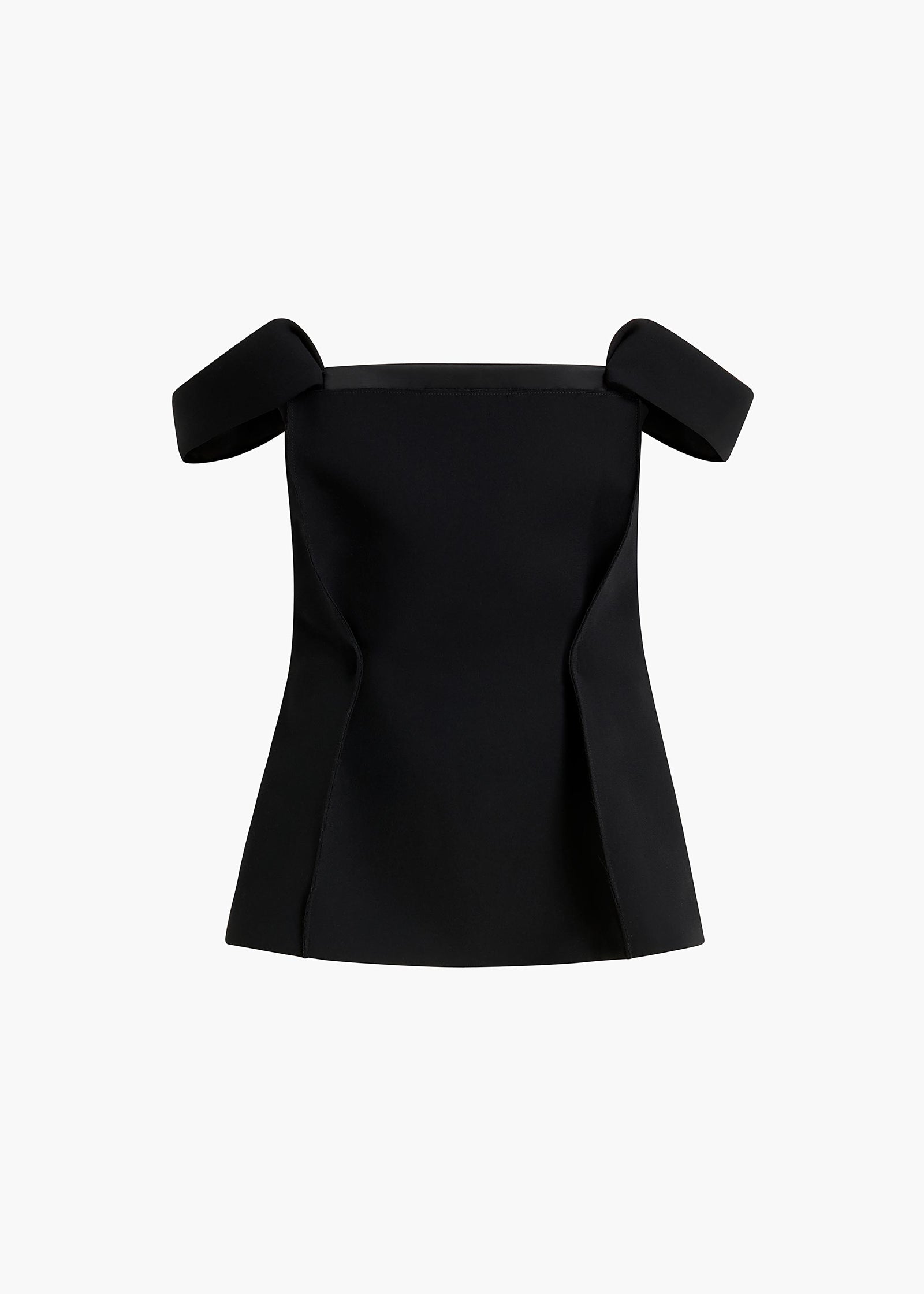 YASMINA TOP BLACK CREPE 24914114 200 GHOST